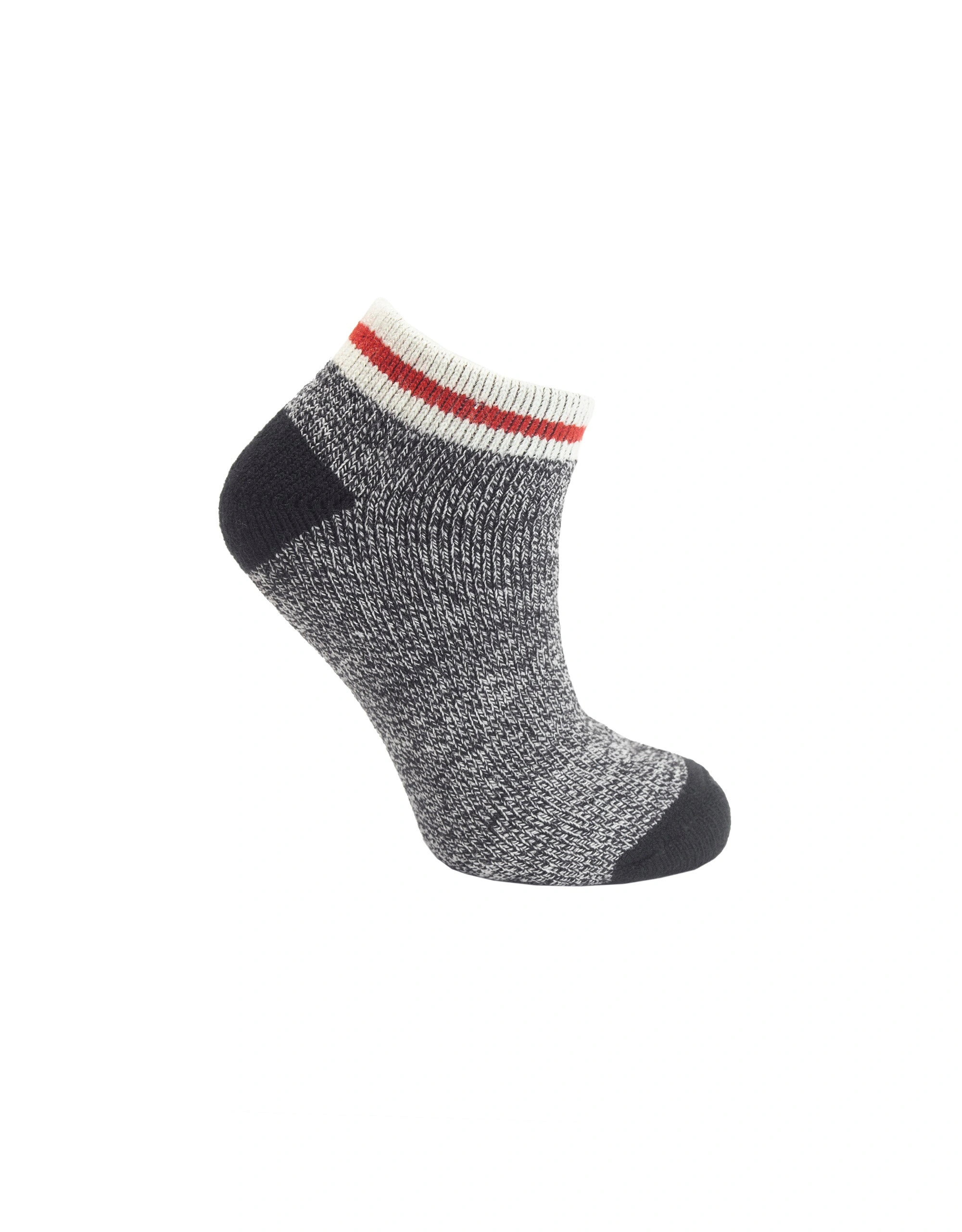 Cozy Cabin Black Double Layer Fleece Ankle Socks – Ultimate Comfort!
